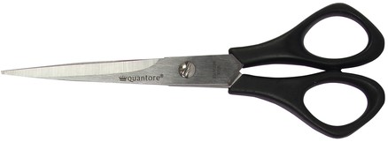 Schaar Quantore 160mm +plastic handvat zwart 1 Stuk