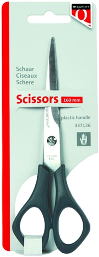 Schaar Quantore 160mm + plastic handvat zwart-2