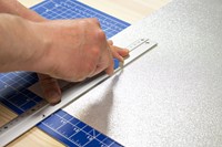 Snijmes Westcott office 9mm schuif blauw 1 Stuk-2