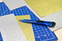 Snijmes Westcott office 9mm schuif blauw 1 Stuk-3