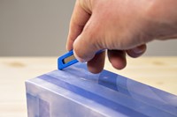 Snijmes Westcott office 9mm schuif blauw 1 Stuk-4