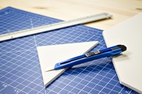 Snijmes Westcott office 9mm schuif blauw 1 Stuk-5