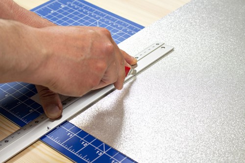 Snijmes Westcott premium 9mm schuif rood 1 Stuk-2