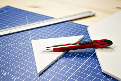 Snijmes Westcott premium 9mm schuif rood 1 Stuk-5