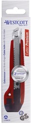 Snijmes Westcott premium 18mm schuif rood 1 Stuk