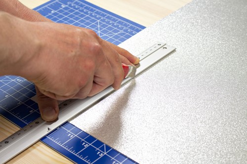 Snijmes Westcott premium 18mm schuif rood 1 Stuk-2