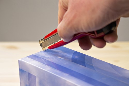 Snijmes Westcott premium 18mm schuif rood 1 Stuk-3