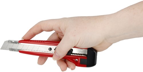 Snijmes Westcott premium 18mm schuif rood 1 Stuk-6