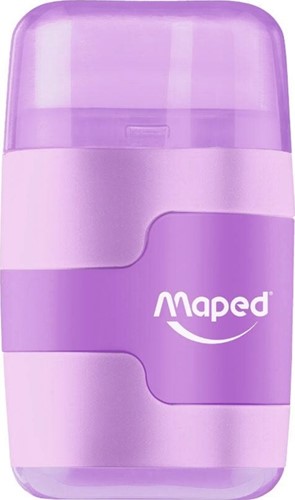 Puntenslijper Maped Connect 2-gaats met gum pastel assorti-6