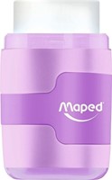 Puntenslijper Maped Connect 2-gaats met gum pastel assorti-7