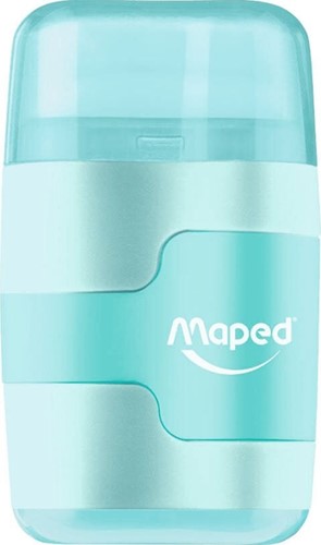 Puntenslijper Maped Connect 2gaats met gum display á 20 stuks pastel assorti-8