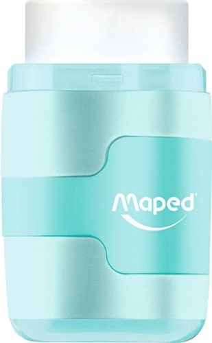 Puntenslijper Maped Connect 2gaats met gum display á 20 stuks pastel assorti-9