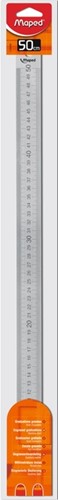 Liniaal Maped metaal 50cm 1 Stuk