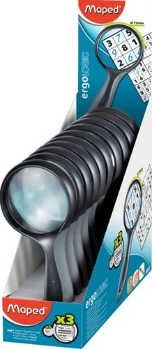 Loep Maped Ergologic 3x vergroting 75mm 1 Stuk