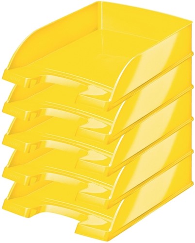 Brievenbak Leitz Wow A4 geel 1 Stuk-2