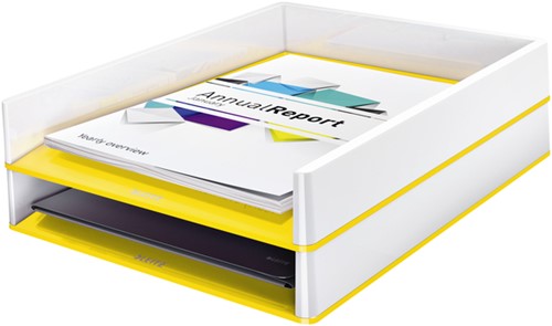 Brievenbak Leitz WOW A4 wit/geel 1 Stuk-2