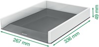 Brievenbak Leitz Wow A4 wit/grijs 1 Stuk-3