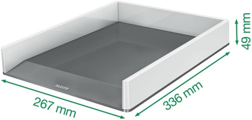Brievenbak Leitz Wow A4 wit/grijs 1 Stuk-3