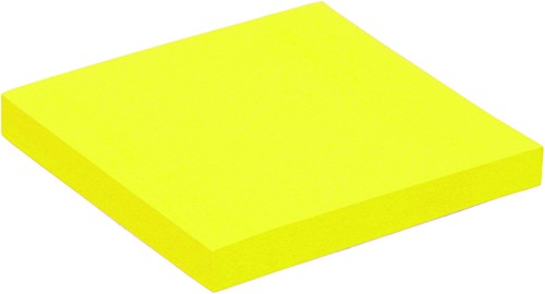 Memoblok Quantore 76x76mm neon geel 100 100 Vel