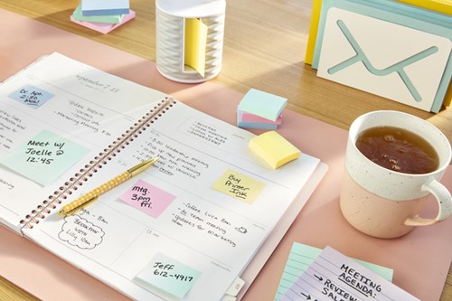 Memoblok Post-it Z-Note R330-1B recycled 76x76mm canary yellow 6 stuks-2
