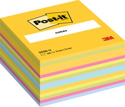Memoblok Post-it 2030 76x76mm kubus ultra assorti 1 Stuk