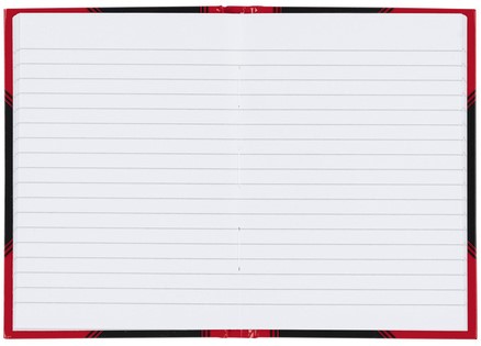 Notitieboek Bantex zwart/rood A6 lijn 70gr 96vel-2