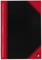 Notitieboek Bantex zwart/rood A5 lijn 70gr 96vel 1 Stuk