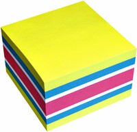 Memoblok info notes kubus 75x75mm 450 vel neon ass 450 Vel