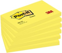 Memoblok Post-it 655 76x127mm neon geel 100 Vel