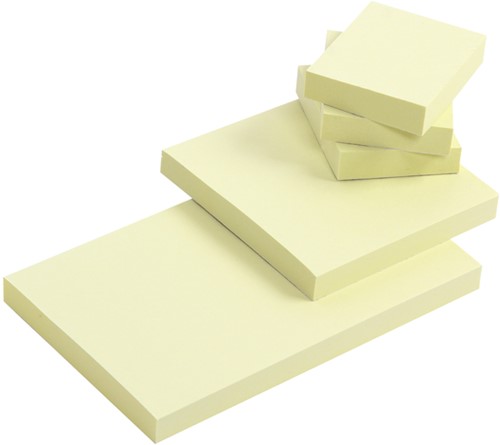 Memoblok Quantore 76x76mm geel 100 Vel-1