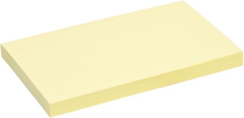 Memoblok Quantore 76x127mm geel 100 Vel