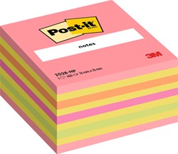 Memoblok Post-it 2028 76x76mm kubus neon kleuren 1 Stuk