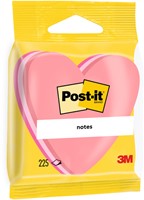 Memoblok Post-it Vormen 2007 70x70mm hart roze 1 Stuk-2