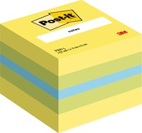 Memoblok Post-it 2051 51x51mm kubus lemon 1 Stuk