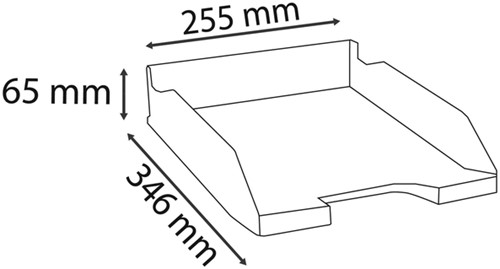 Brievenbak Exacompta Ecoblack zwart 1 Stuk-2