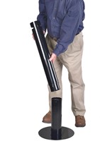 Asbak Rubbermaid Smokers Pole vrijstaand zwart 1 Stuk-3