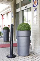 Asbak Rubbermaid Smokers Pole vrijstaand zwart 1 Stuk-1