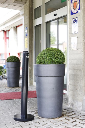Asbak Rubbermaid Smokers Pole vrijstaand zwart 1 Stuk-1