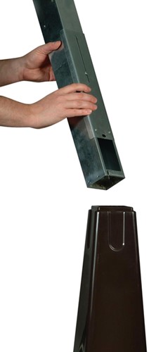 Asbak Rubbermaid Groundskeeper vrijstaand zwart 1 Stuk-2