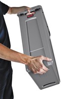 Afvalbak Rubbermaid Slim Jim Vented met luchtsleuven 87 liter grijs-3