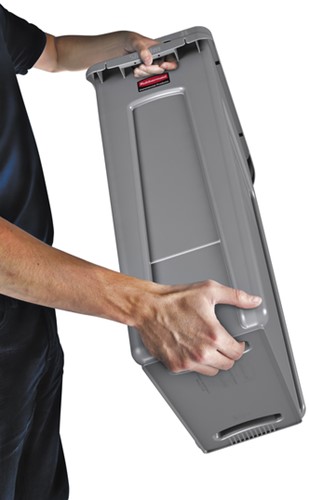 Afvalbak Rubbermaid Slim Jim Vented 87L grijs 1 Stuk-3