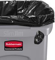Afvalbak Rubbermaid Slim Jim Vented 87L grijs 1 Stuk-3