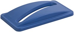 Deksel Rubbermaid Slim Jim Vented papier blauw 1 Stuk