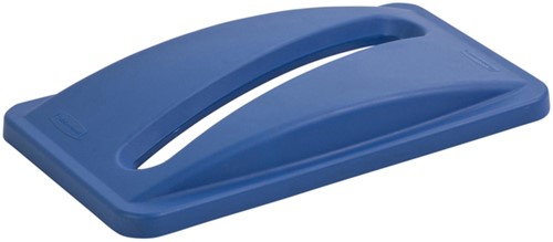 Deksel Rubbermaid Slim Jim Vented papier blauw 1 Stuk