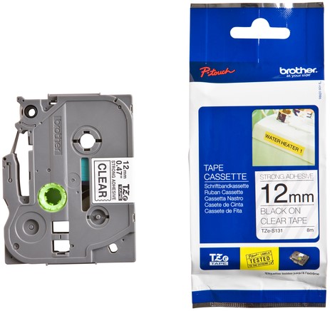 Labeltape Brother Ptouch TZeS231 12mm wit 1 Stuk-3
