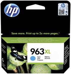Inktcartridge HP 3JA27AE 963XL blauw 1 Stuk