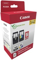 Inktcartridge Canon PG-560 CL-561 zw + kl + papier 2 Stuk-2