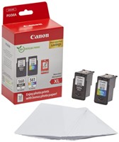 Inktcartridge Canon PG-560XL CL-561XL + papier 3 Stuk-3