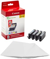 Inktcartridge Canon CLI-581 4 kleuren + papier 4 Stuk-3