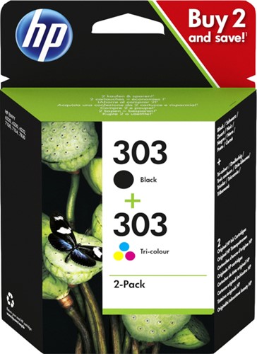 Inktcartridge HP 3YM92AE 303 zwart + kleur 1 Stuk